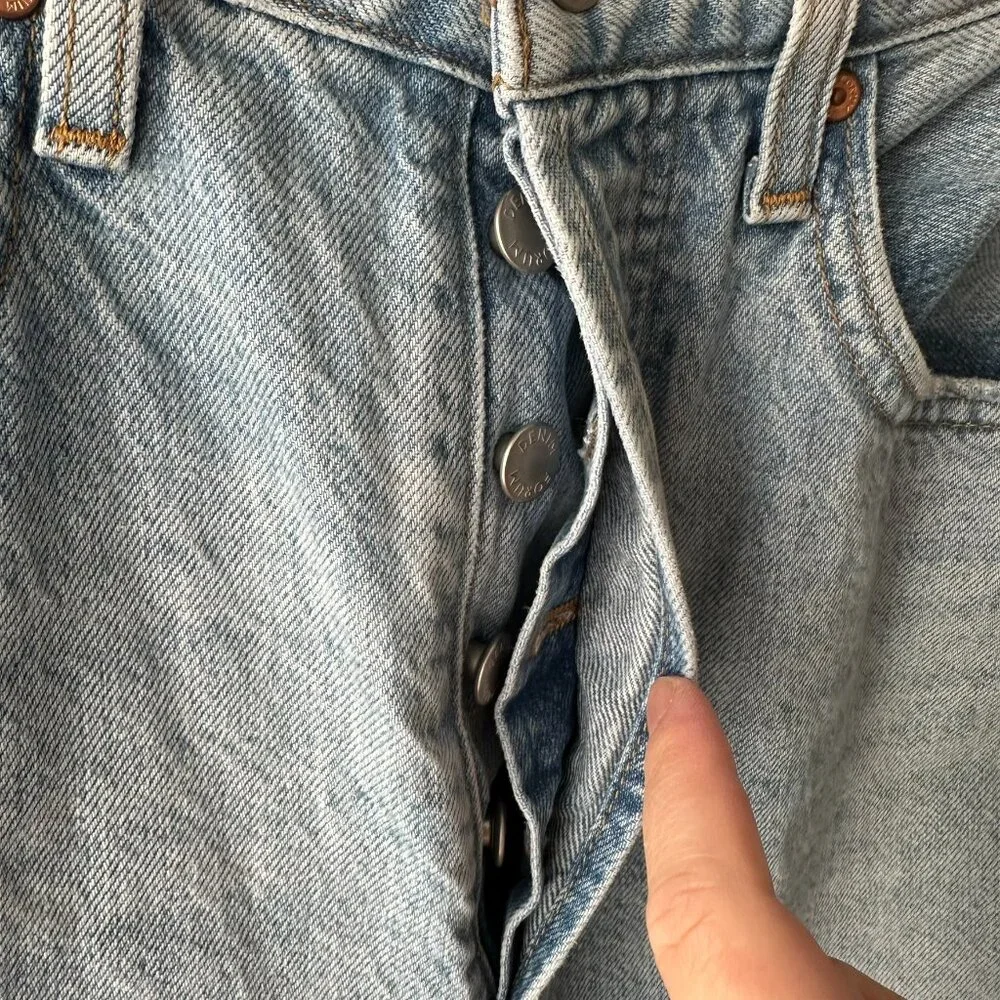 Denim Forum Aritzia The Joni High Rise Loose 29L Denim Jeans Pants US 30 - Picture 5 of 15